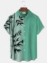 Royaura Hawaiian Bamboo Ombre Printed Men's Button Pocket Shirt
