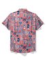 Royaura® Cool Ice Men's Hawaiian Shirts Island BBQ Family Party Sweat-wicking Breathable Wrinkle Free Pocket Shirts