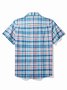 Royaura® Cool Ice Men's Hawaiian Shirts  Island Life Plaid Sweat-wicking Breathable Wrinkle Free Pocket Shirts