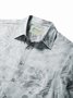 Royaura Floral Print Cool Ice Shirts Sweat-wicking Beach Men's Hawaiian Oversized Pocket Shirt