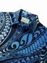 Royaura® Cool Ice Men's Hawaiian Shirts Island Tapa Geometric Art Sweat-wicking Breathable Wrinkle Free Pocket Shirts