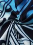 Royaura® Cool Ice Men's Hawaiian Shirts Island Tapa Geometric Art Sweat-wicking Breathable Wrinkle Free Pocket Shirts