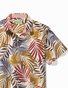 Royaura® Floral Palm Leaf Casual Loose Men's Short Sleeve Shirt