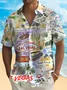 Royaura® Las Vegas Travel Tropic Men's Button Pocket Short Sleeve Hawaiian Shirt