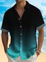 Royaura® Retro polka dot print men's pocket shirt