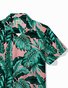 Royaura® Hawaiian Shirt Botanical Print Men's Button Pocket Shirt