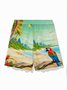 Royaura® Beach Vacation Men's Hawaiian Board Shorts Quick-drying Swimming Trunks