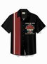 Royaura® Vintage Bowling Mens 'I May Be Old But i Got To See All The Cool Band' Shirt Musical Guitar Print Pocket Camping Shirt