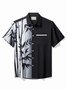 Royaura Hawaiian Bamboo Ombre Printed Men's Button Pocket Shirt