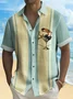 Royaura® Retro Bowling Toucan Cocktail Print Hawaiian Shirt Plus Size Holiday Shirt