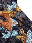Royaura® x David Bailey Vintage Japanese Dragon Men's Hawaiian Shirt Stretch Pocket Camp Shirt Big Tall