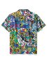 Royaura® x David Henry Lombardi Orgasmia Abstract Graffiti Art Vintage Hawaiian Shirt Oversize