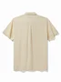 Royaura® Vacation Cotton Men's Hawaiian Shirt Pocket Floral Jacquard Comfortable Breathable Camp Shirt Big Tall