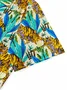 Royaura® Vacation Cotton Men's Hawaiian Shirt Tropical Tiger Pocket Comfortable Breathable Camping Shirt Big Tall