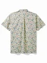 Royaura® Cotton Beach Vacation Men's Hawaiian Shirt Hala Tree Pocket Camp Button-Down Shirt Big Tall