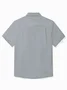 Royaura® Vintage Pinstripe Panel BowIing Printed Chest Pocket Shirt Large Size Men's Shirt