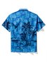 Royaura® Beach Vacation Men's Hawaiian Shirt Coconut Tree Breathable Comfortable Pocket Camp Shirt Big Tall