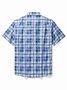 Royaura® Art Men's Check Shirt Easy Care Pocket Camping Check Shirt Big Tall