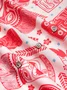 Royaura® Vintage Tiki Print Men's Button Pocket Shirt