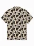 Royaura® Japanese Lucky Cat Print Men's Button Pocket Hawaiian Shirt