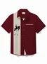 Royaura® Retro Bowling Pinup Girl Men's Hawaiian Shirt With Pocket