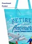 Royaura® Beach Vacation Men's Hawaiian Shoulder Backpack Retired Not My Problem Anymore Holiday Shopping Bag