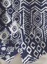 Royaura® Vintage Abstract Ethnic Print Chest Pocket Shirt Plus Size Men's Shirt