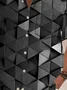 Royaura®Retro Geometric 3D Print Men's Button Pocket Short Sleeve Shirt