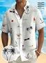 Royaura® Coconut Men's Hawaiian Shirt Wrinkle Free Seersucker Pocket Camp Shirt Big Tall
