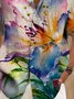 Royaura® Beach Holiday Men's Hawaiian Shirt Floral Art Pocket Camp Shirt Big Tall