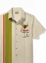Royaura® 50's Vintage Men's Bowling Shirt Mid-Century Martini Cocktail Atomic Geometry Art Pocket Camp Shirt Big Tall