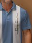 Royaura® 50‘s Retro Medieval geometry Bowling Polo Shirt Stretch Comfortable  Polo Camp Shirt Big Tall