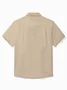 Royaura® 50's Vintage Men's Bowling Shirt Mid-Century Rhombus Geometric Art Pocket Camp Shirt Big Tall