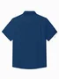 Royaura® 50's Vintage Men's Bowling Shirt Mid-Century Geometric Art Pocket Camp Shirt Big Tall