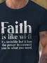 Royaura® Basic Men's Faith Lettering T-Shirt