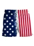 Royaura® Retro Flag Printed Men's Beach Shorts