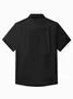 Royaura® Vintage Bowling Geometric Darts Starburst Print Chest Pocket Shirt Plus Size Men's Shirt
