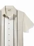 Royaura® 50's Vintage Men's Bowling Shirt Mid-Century Stripes Art Pocket Camp Shirt Big Tall