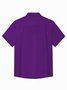 Royaura® 50's Retro Pinstripe Car Men's Bowling Shirt Art Stretch Pocket Camp Shirt Big Tall