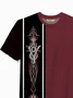Royaura® Vintage Medieval Car Pinstripe Art Men's Round Neck Short Sleeve T-Shirt Stretch Comfort Top Big Tall