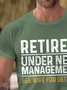 Royaura® Basic Men's Lettering T-Shirt