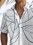 Royaura® Beach Holiday Men's Tropical Leaf Texture Men's Hawaiian Shirt Breathable Comfortable Camp Pocket Shirt Big Tall