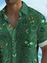 Royaura® Beach Vacation Men's Hawaiian Shirt Tiki Wine Glass Skull Cocktail Print Tiki Bar Bartender Pocket Camping Shirt Big Tall