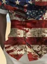 Royaura® Holiday Men's Independence Day Flag Printed Casual Breathable Short Sleeve Shirt Big Tall