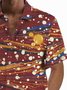 Royaura® Retro Abstract Art 3D Gradient Print Men's Button Pocket Short Sleeve Shirt