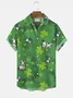 Royaura® St. Patrick's Shamrock Slippery Play Button Pocket Short Sleeve Shirt  Big & Tall