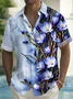 Royaura® Beach Resort Men's Hawaiian Shirt Floral Print Pocket Short Sleeve Shirt Big Tall
