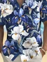 Royaura® Beach Resort Men's Hawaiian Shirt Flowers Print Pocket Short Sleeve Shirt Big Tall