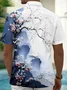 Royaura® Hawaiian Floral Print Men's Button Pocket Short Sleeve Shirt Big & Tall
