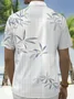 Royaura® Beach Resort Men's Hawaiian Shirt Plant Print Pocket Short Sleeve Shirt Big Tall